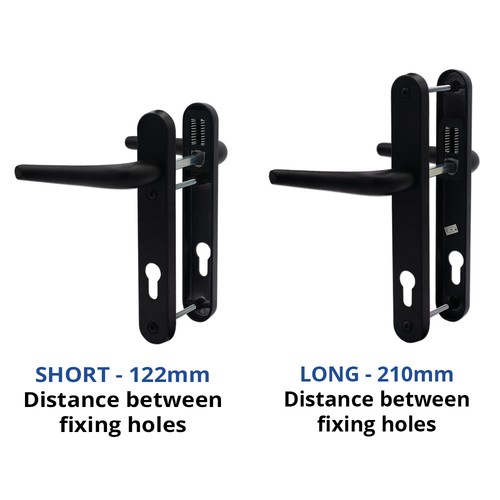 Upvc door handle 92pz - upvc, sprung