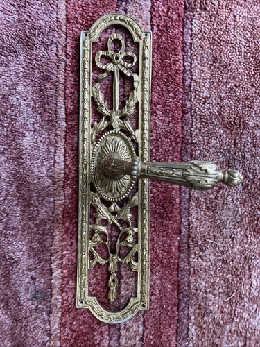 Solid brass door handles - brass,