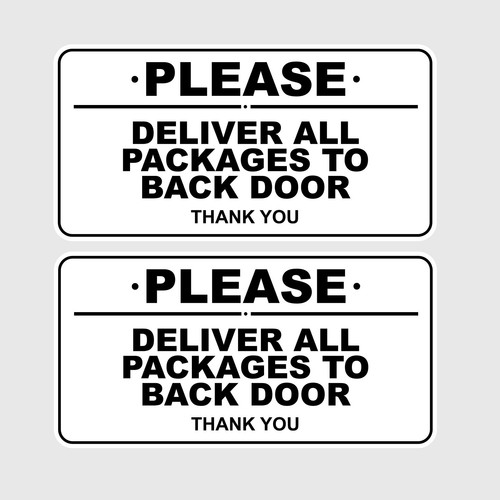Please deliver parcels - deliver, &