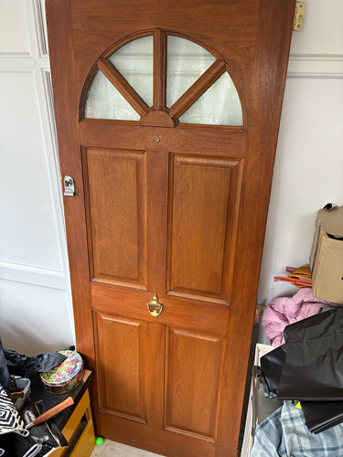 Wood panel door frosted - 4,