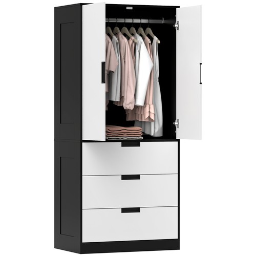 Homcom door wardrobe modern - homcom,