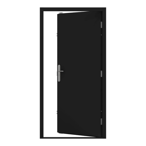 Jet black security - security, door