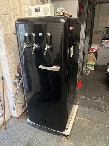 Smeg black retro single door - smeg,