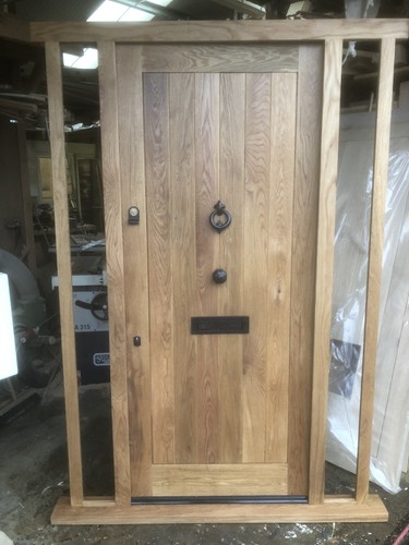 Solid oak front door - door, and