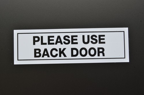Please use back - please,